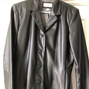 Black leather jacket